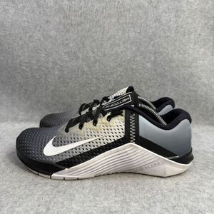 Nike Shoes Womens Size 7 Metcon 6 Black White Crossfit Workout Running Sneakers